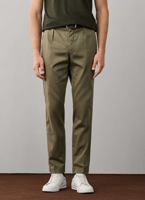 Travel Tapered Fit Sloane Sateen Trousers - 2 Travel Tapered Fit Sloane Sateen Trousers - 2