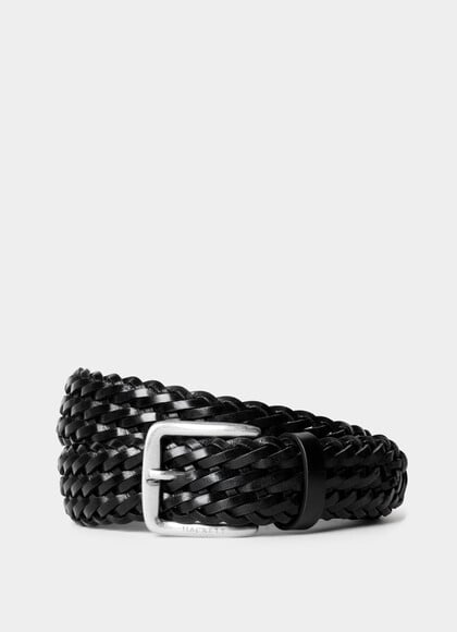Leather Plait Belt