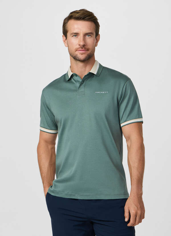 Classic Fit Short Sleeve Club Collar Polo - 2