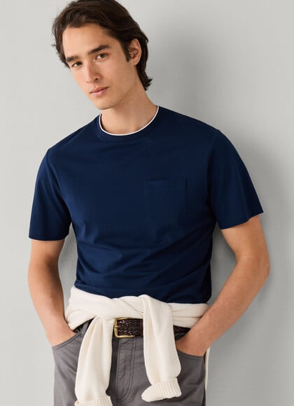 Classic Fit Mercerised Pique T-Shirt