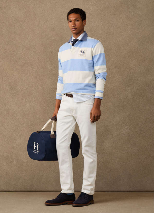 Classic Fit Ecru Denim