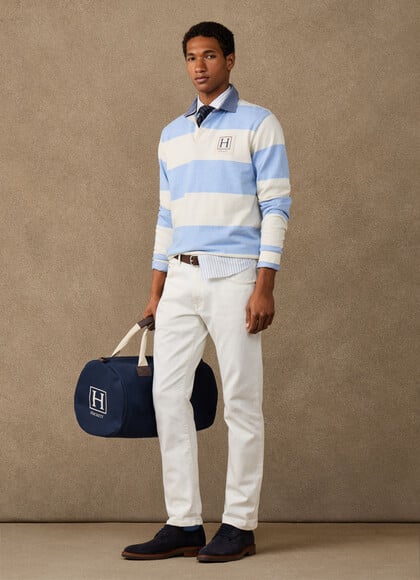 Classic Fit Ecru Denim