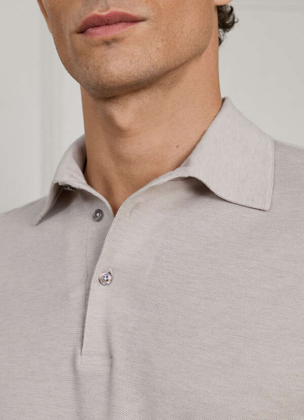 Classic Fit Long Sleeve Cashmere Blend Polo - 2 Classic Fit Long Sleeve Cashmere Blend Polo - 2