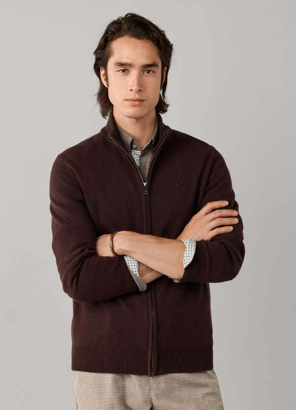 Lambswool Full Zip Cardigan