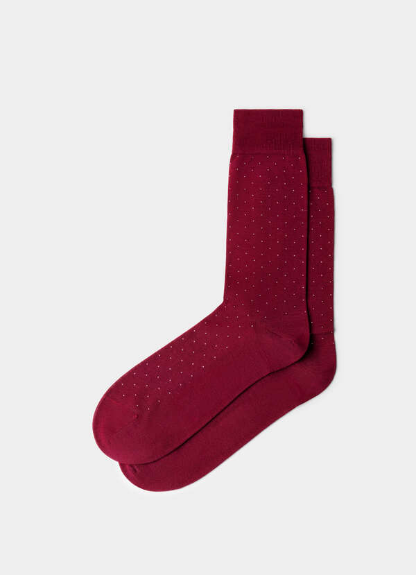 Mercerised Cotton Polka Dot Sock