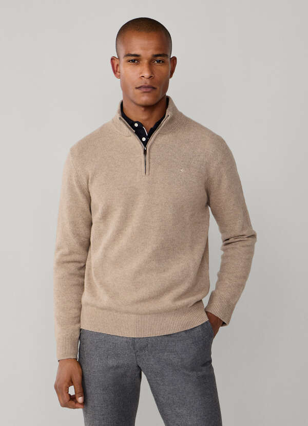 Lambswool Quarter Zip Jumper - 2 Lambswool Quarter Zip Jumper - 2