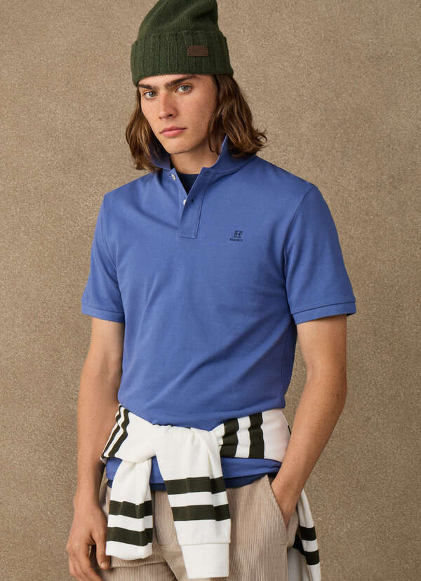 Classic Fit Short Sleeve Branded Polo