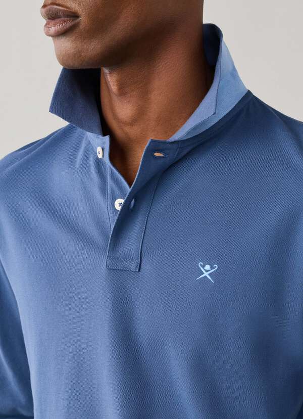 Slim Fit Long Sleeve Logo Polo - 2