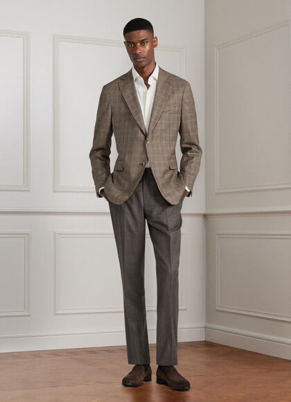 Wool Natural Stretch Formal Trousers