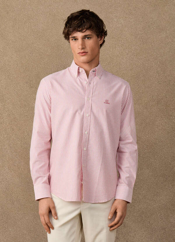 Classic Fit Striped Oxford Shirt - 2