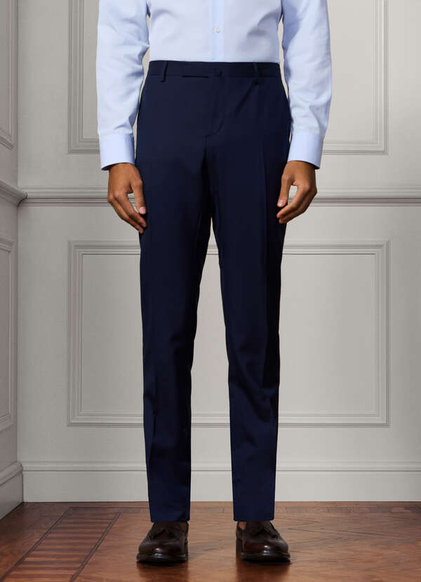 Classic Fit Sanderson Tropical Wool Trousers - 2