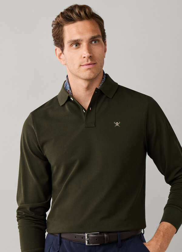 Slim Fit Long Sleeve Logo Polo Slim Fit Long Sleeve Logo Polo
