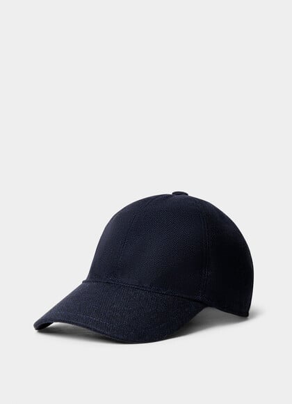 Loro Piana Wool-Cashmere Twill Cap