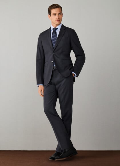 Wool Stretch Travel Trouser -Woven in Italy