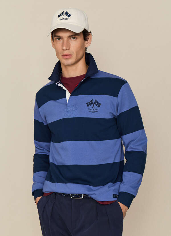 Classic Fit LRC Back Patch Rugby Shirt