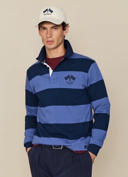 Classic Fit LRC Back Patch Rugby Shirt