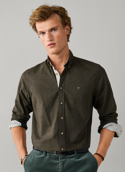 Tailored Fit Multi Trim Flannel Shirt