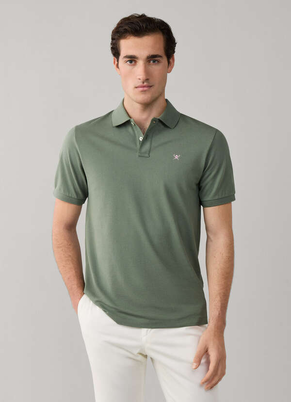 Classic Fit Short Sleeve Logo Pique Polo - 2