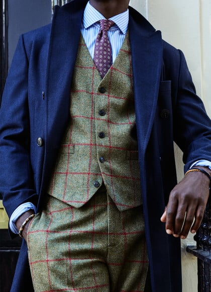 Wool Horse & Hound Waistcoat -British Woven