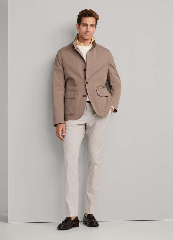 Slim Fit Kensington Stretch Cotton Trousers