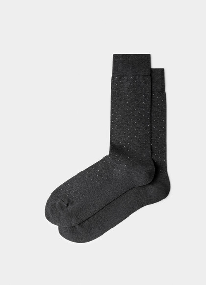 Mercerised Cotton Polka Dot Sock