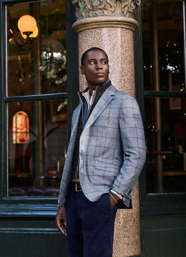 Wool-Cashmere Blazer with Detatchable Bib Wool-Cashmere Blazer with Detatchable Bib