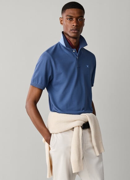 Slim Fit Short Sleeve Logo Polo