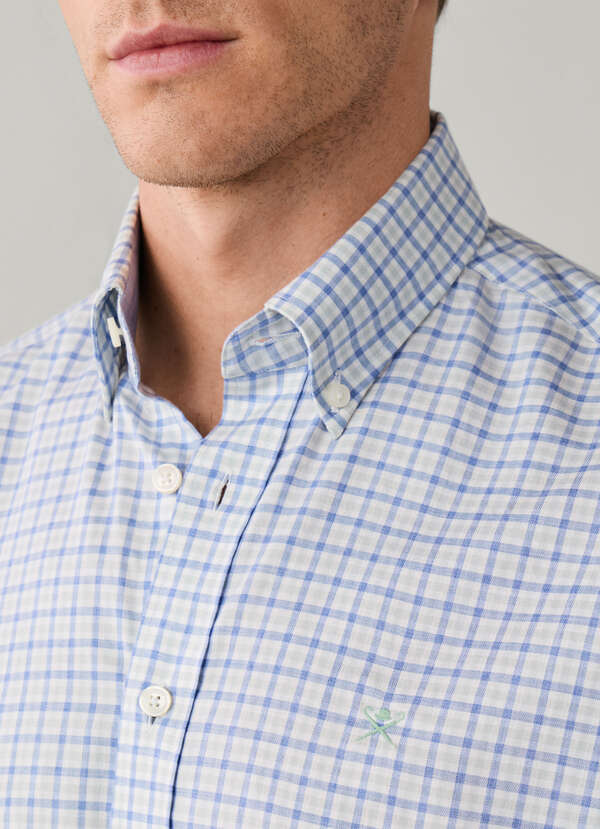 Tailored Fit Three Colour Gingham Shirt - 2