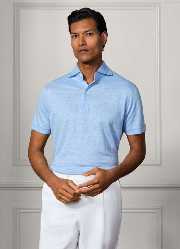Classic Fit Pure Linen Short Sleeve Polo - 2
