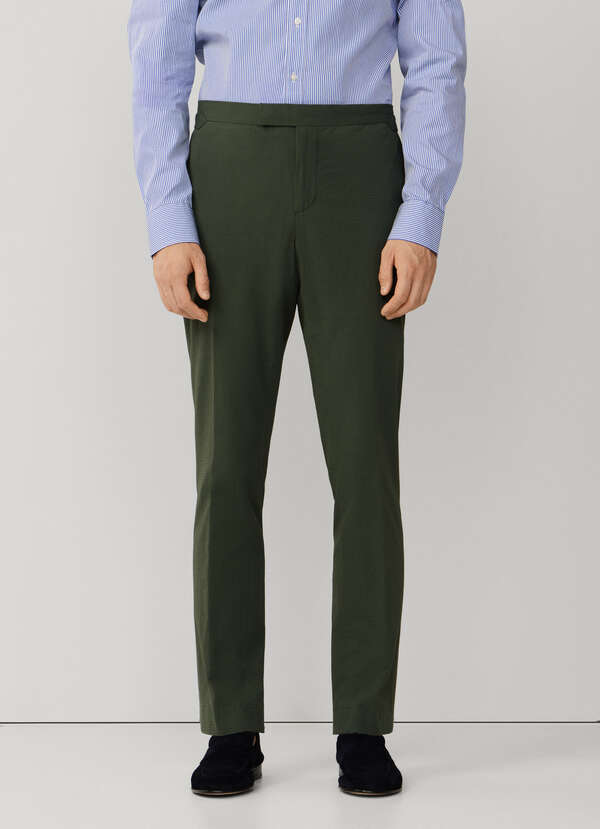 Slim Fit Formal Seersucker Trouser - 2 Slim Fit Formal Seersucker Trouser - 2