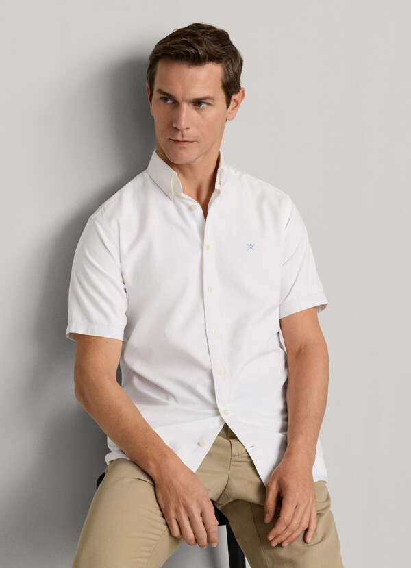 Tailored Fit Short Sleeve Oxford Shirt Tailored Fit Short Sleeve Oxford Shirt