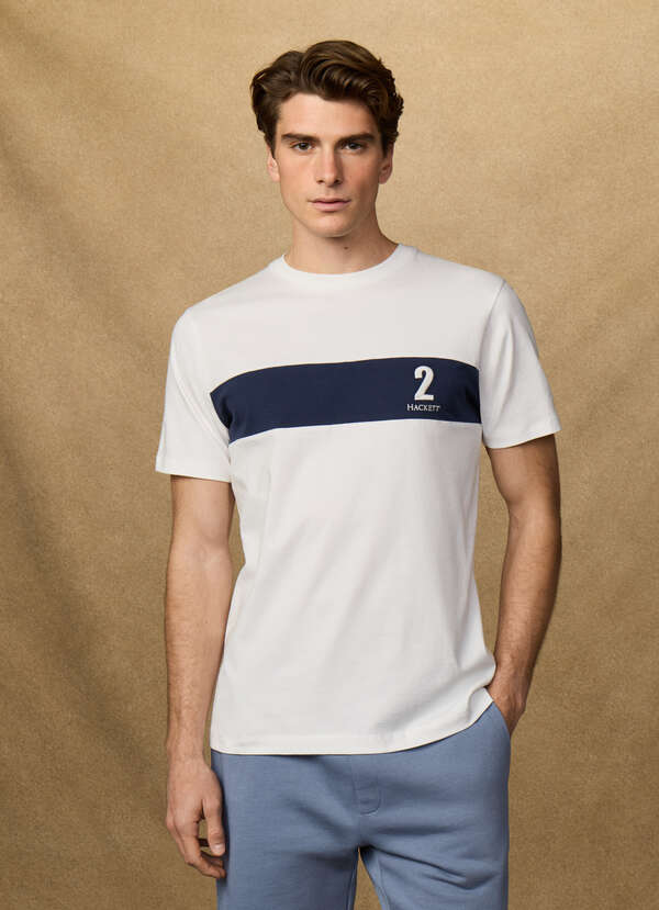 Classic Fit Short Sleeve Panel T-Shirt - 2