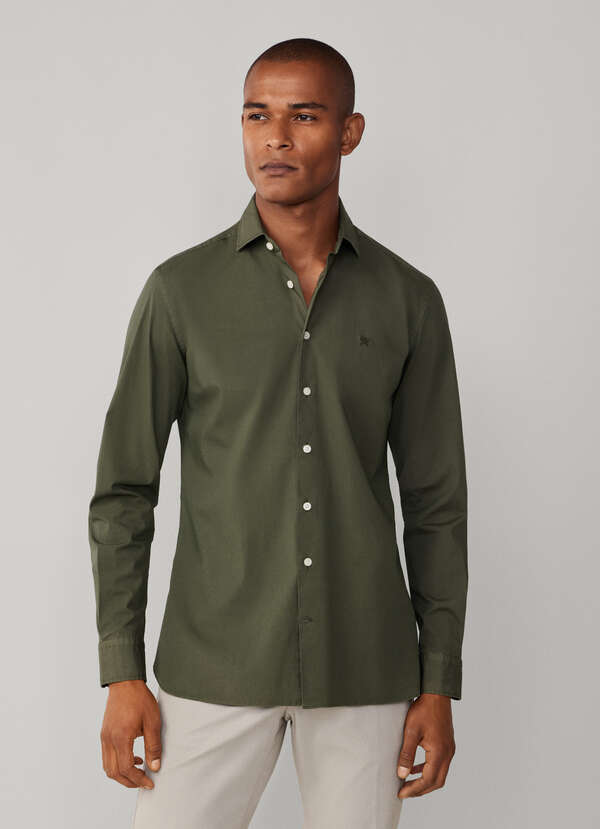 Tailored Fit Stretch Poplin Shirt - 2