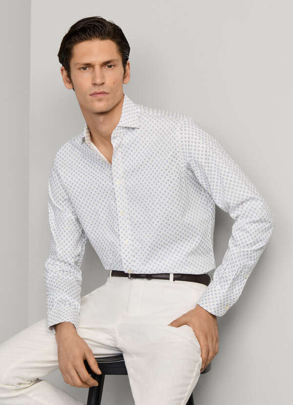Classic Fit Floral Print Shirt Classic Fit Floral Print Shirt