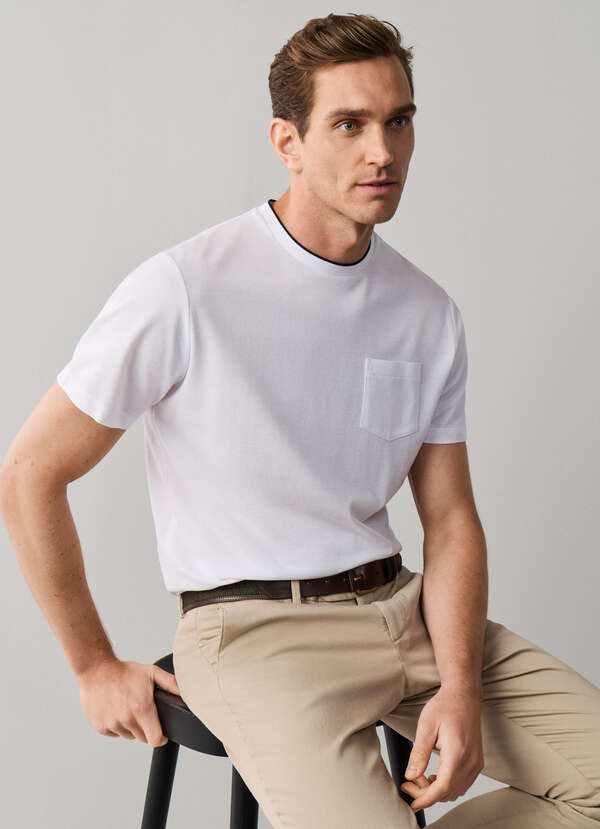 Classic Fit Mercerised Pique T-Shirt