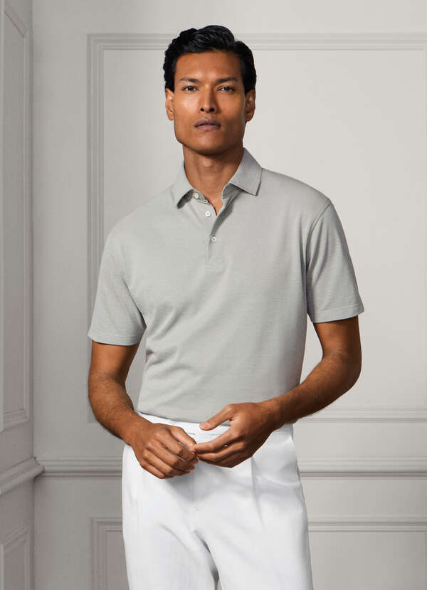 Classic Fit Cotton Silk Short Sleeve Polo - 2