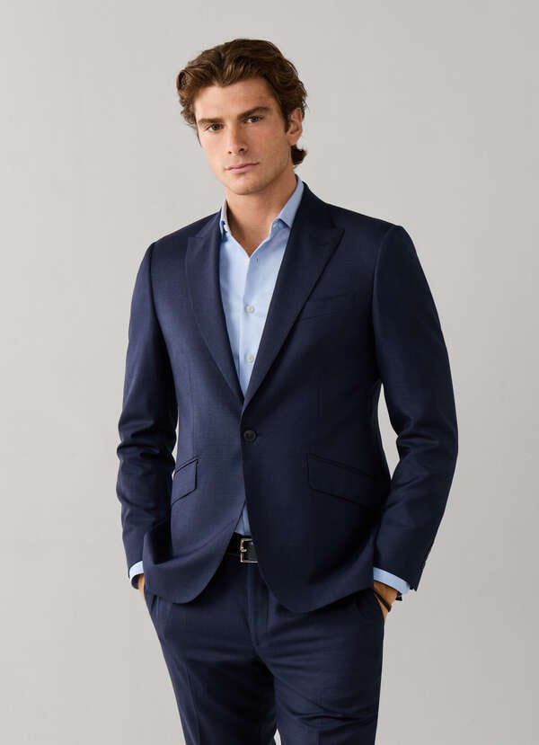 Wool Sharkskin Suit - Woven in Italy Wool Sharkskin Suit - Woven in Italy