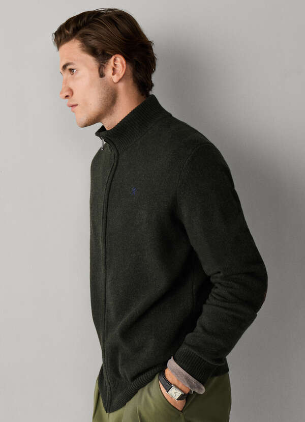 Lambswool Full Zip Cardigan Lambswool Full Zip Cardigan