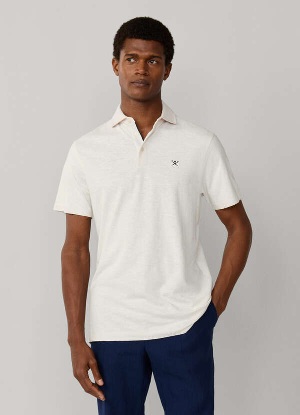 Classic Fit Short Sleeve Linen Trim Polo - 2 Classic Fit Short Sleeve Linen Trim Polo - 2