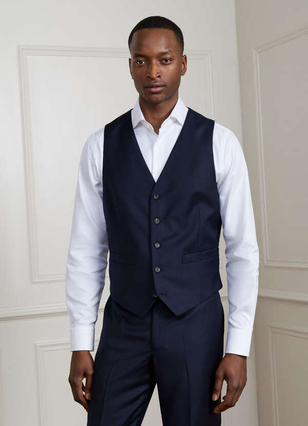 Wool Waistcoat - Woven In Italy