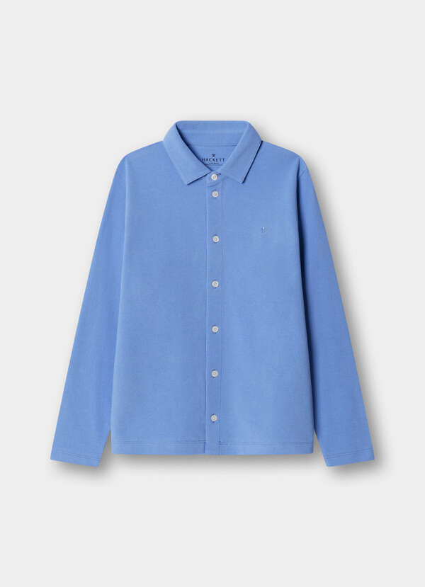 Classic Fit Long Sleeve Pique Polo