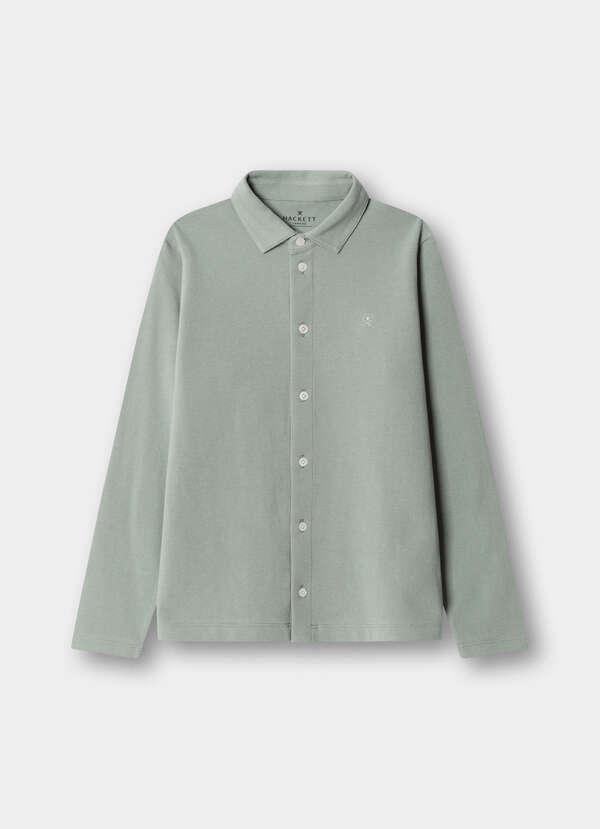 Classic Fit Long Sleeve Pique Polo