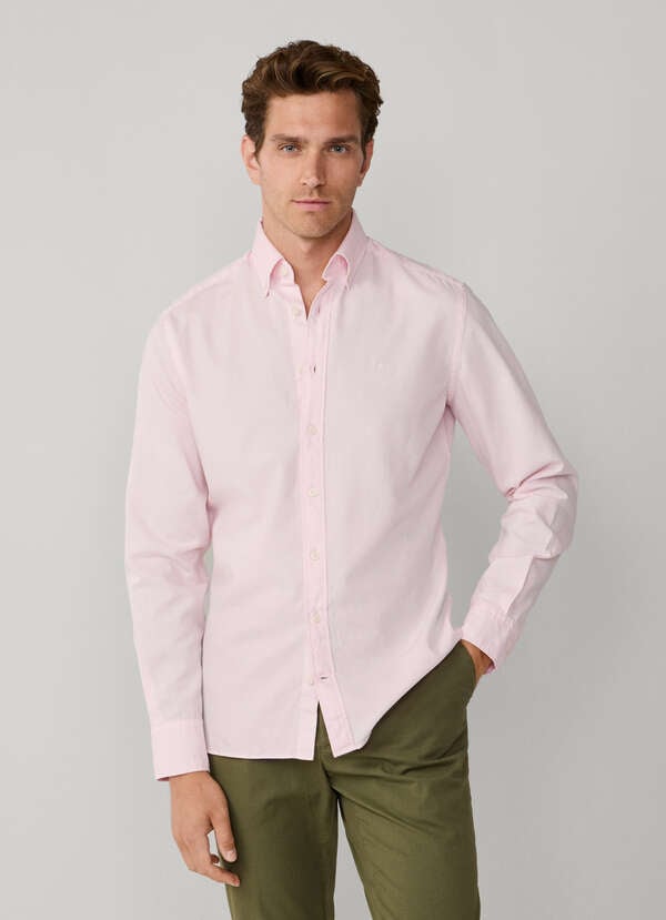 Tailored Fit Garment Dyed Oxford Shirt - 2 Tailored Fit Garment Dyed Oxford Shirt - 2