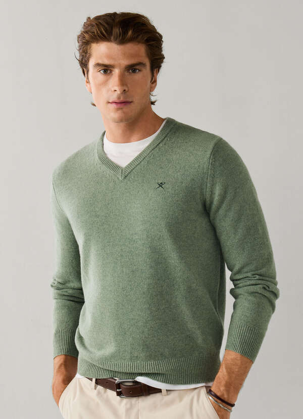 Lambswool V-Neck Jumper