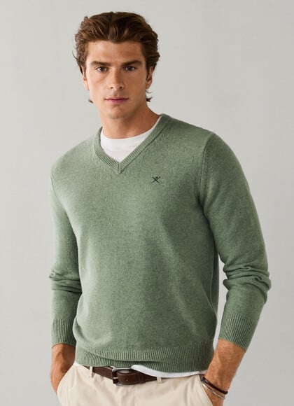 Lambswool V-Neck Jumper