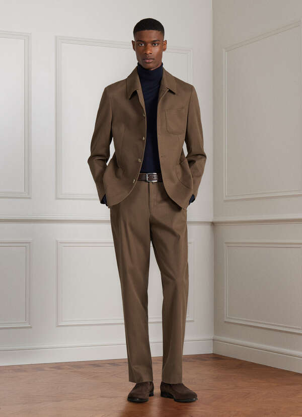 Classic Fit Stretch Cotton-Cashmere Trouser Classic Fit Stretch Cotton-Cashmere Trouser