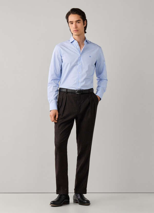 Classic Fit Bengal Engineered Stripe Shirt - 2
