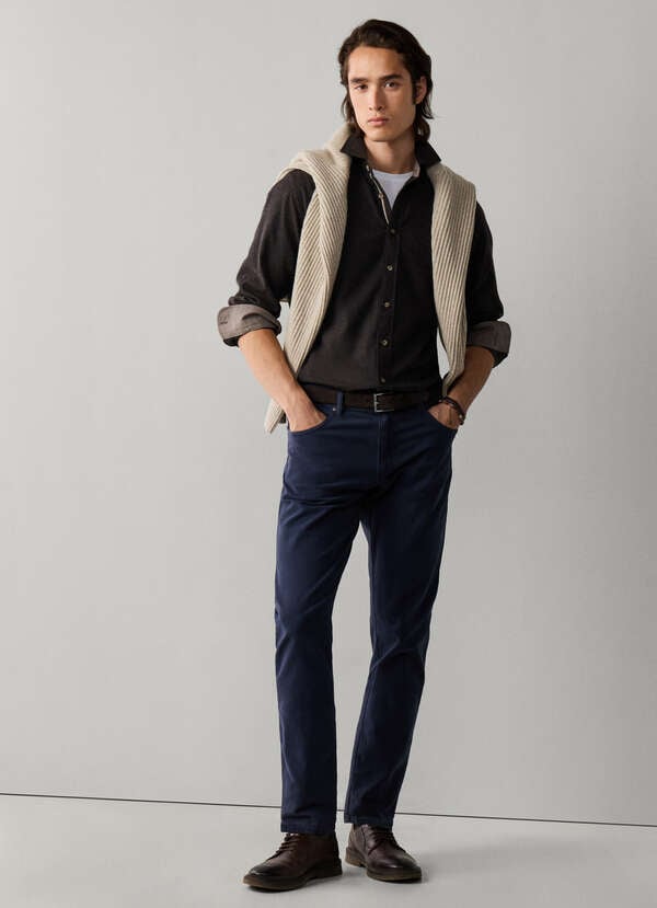 Regular Fit Trinity Textured Trousers Regular Fit Trinity Textured Trousers