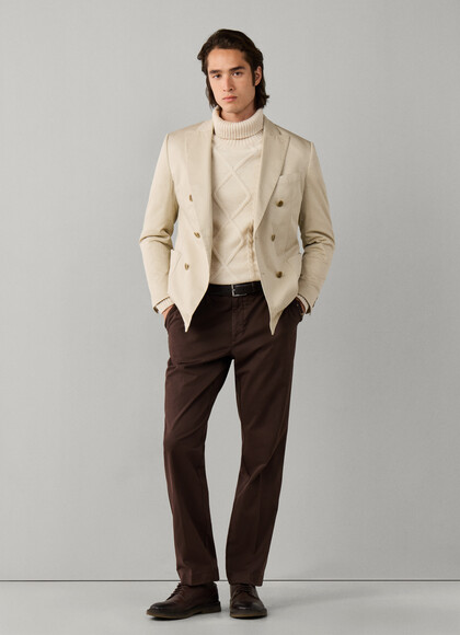 Tailored Fit Sanderson Stretch Cotton Chino