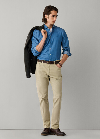 Regular Fit Trinity Textured Trousers